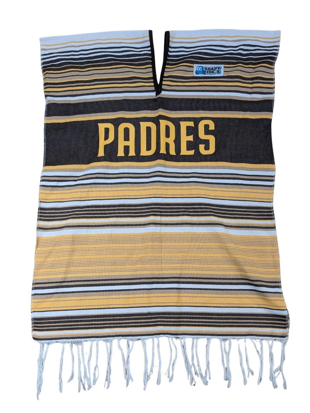 San Diego Padres Soapy Joes Mexican Blanket Poncho Serape L